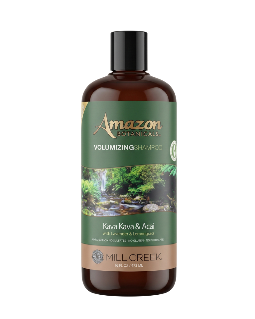 Amazon Botanicals Volumizing Shampoo Kava Kava & Acai– Mill Creek