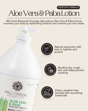 Value Size Aloe Vera & Paba Lotion 64 oz