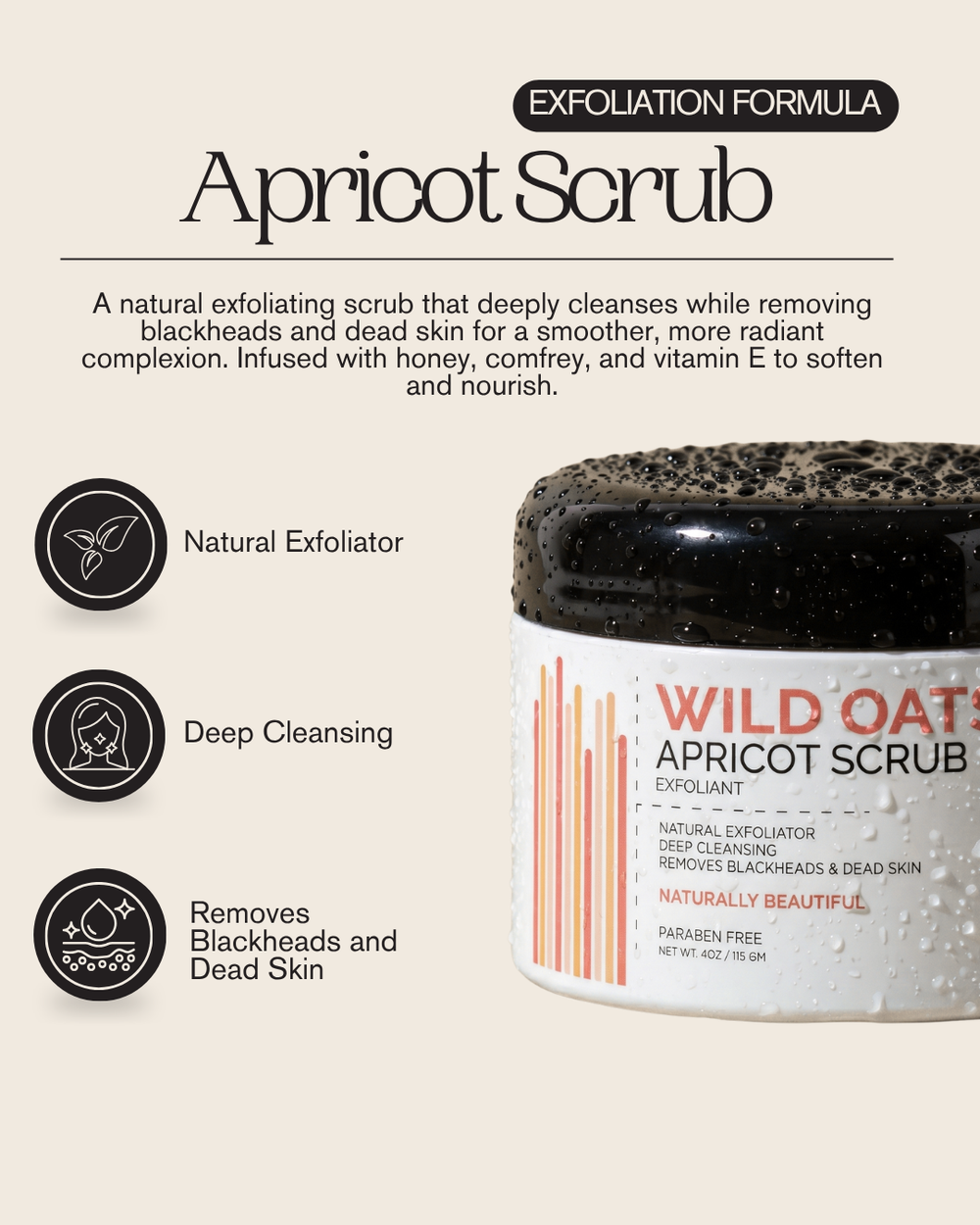 Wild Oats Apricot Scrub