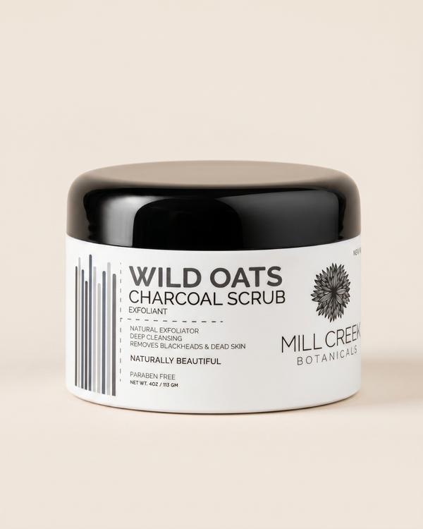 Wild Oats Charcoal Scrub