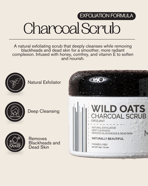 Wild Oats Charcoal Scrub