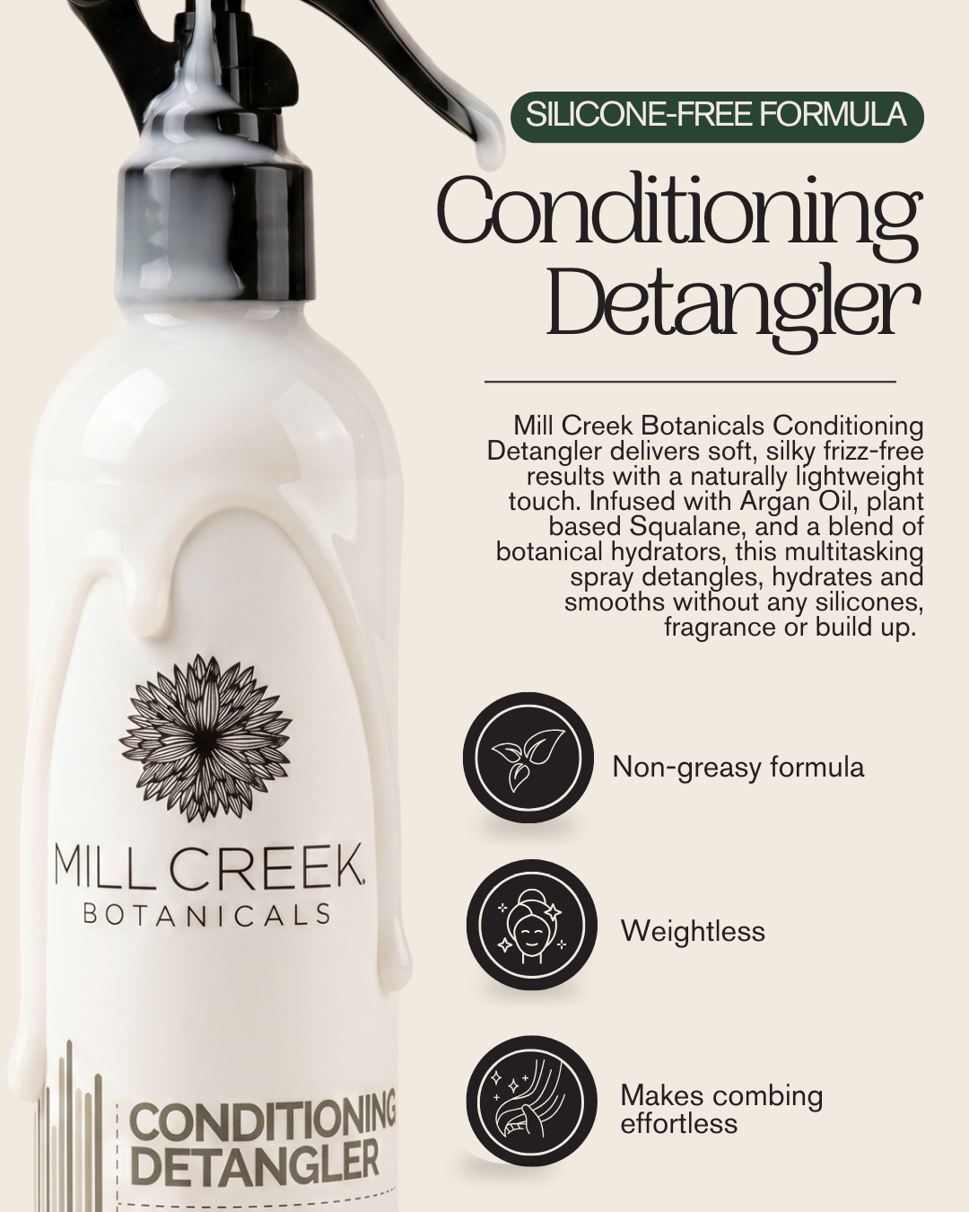 Conditioning Detangler– Mill Creek Botanicals
