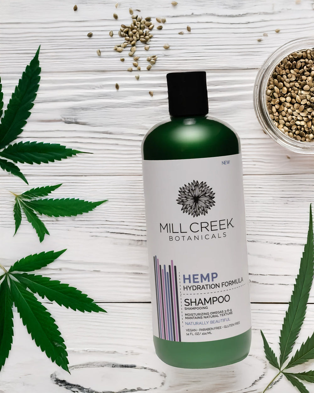 Hemp Shampoo 14 oz - Mill Creek Botanicals