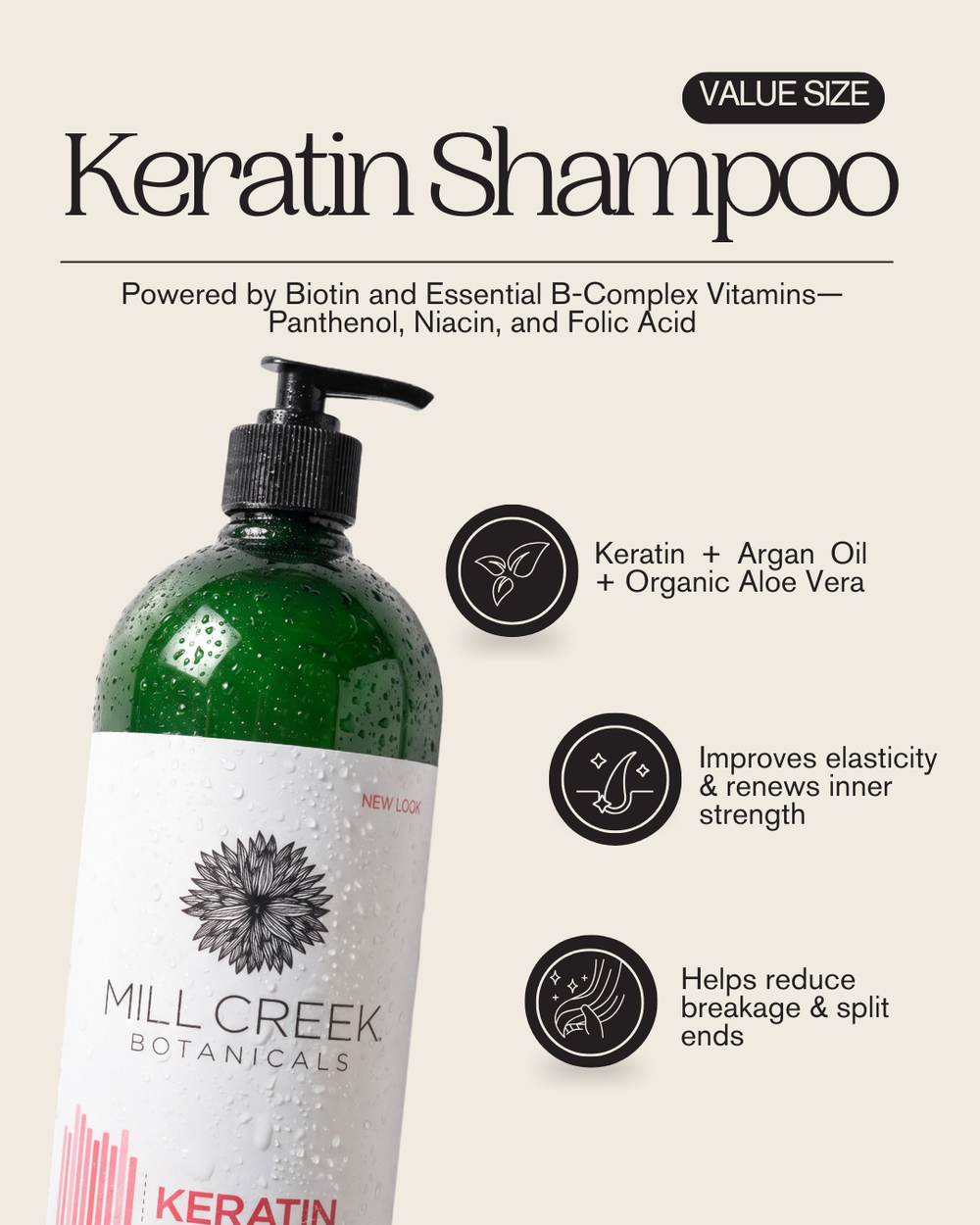 Value Size Keratin Shampoo 32 oz