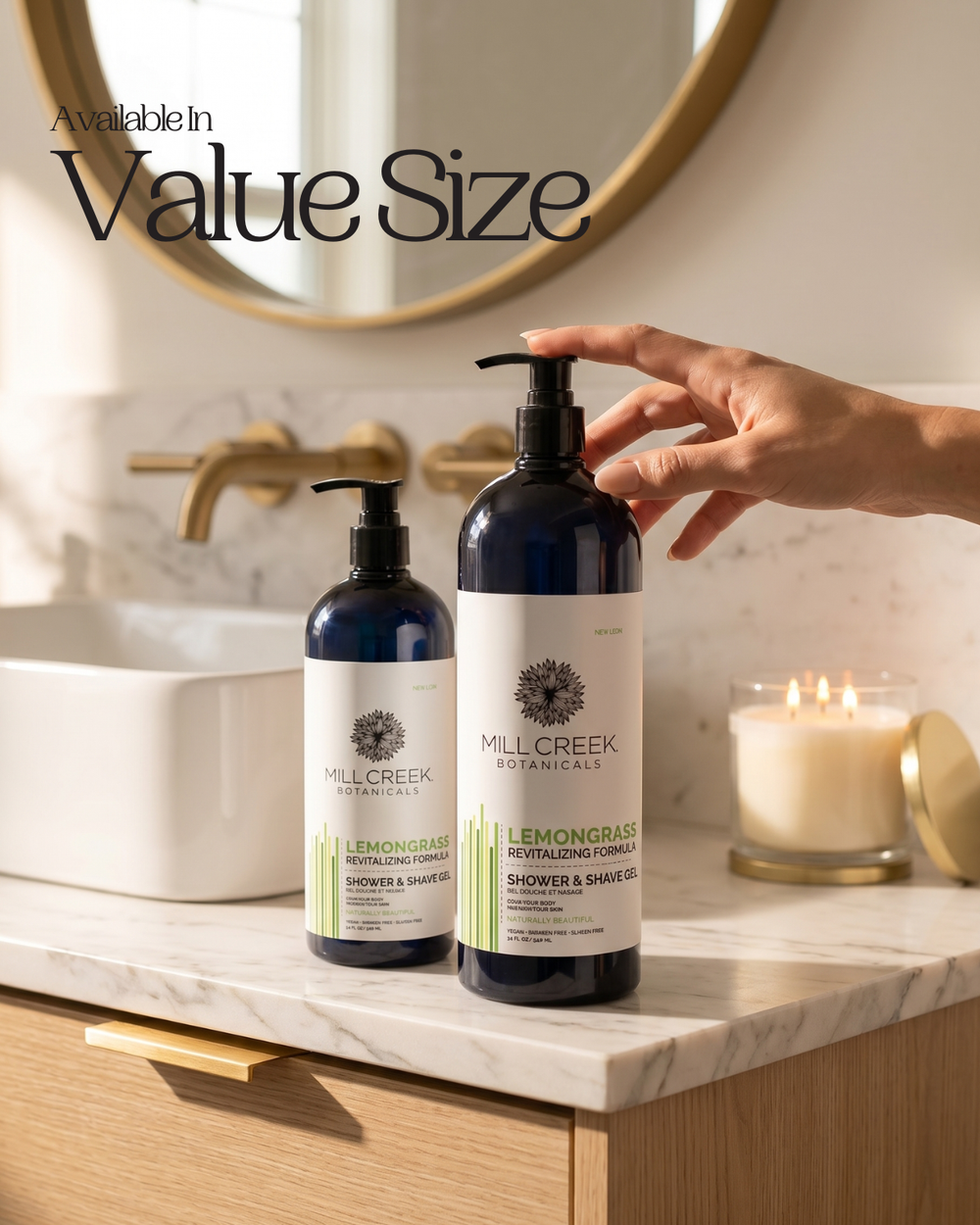 Value Size Lemongrass Shower & Shave Gel 32 oz