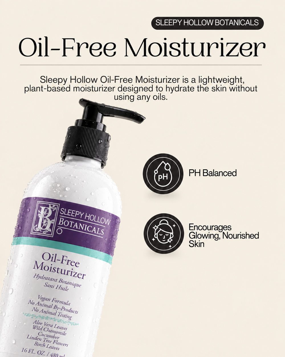 Sleepy Hollow Botanicals Oil-Free Moisturizer