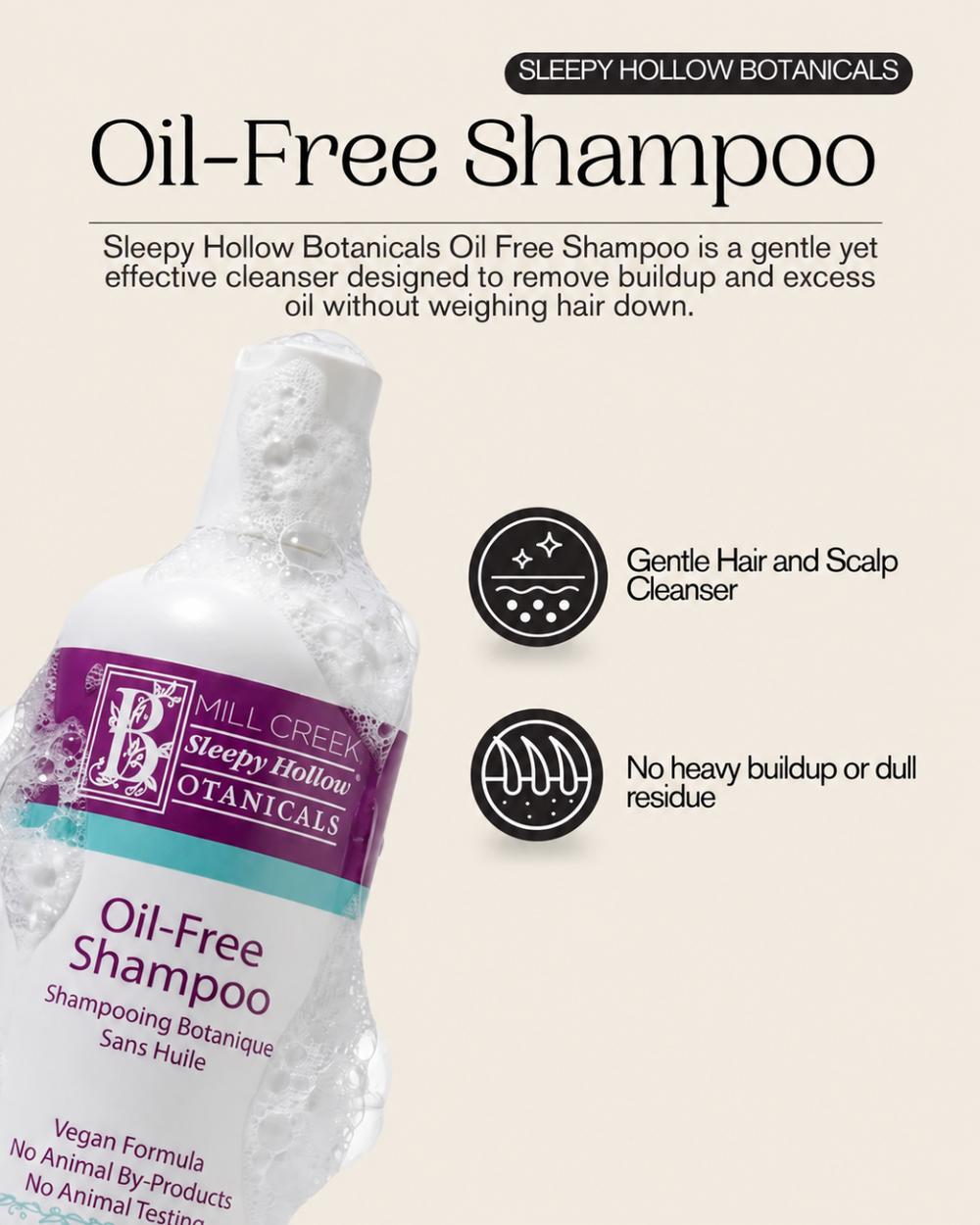 Sleepy Hollow Botanicals Oil-Free Shampoo