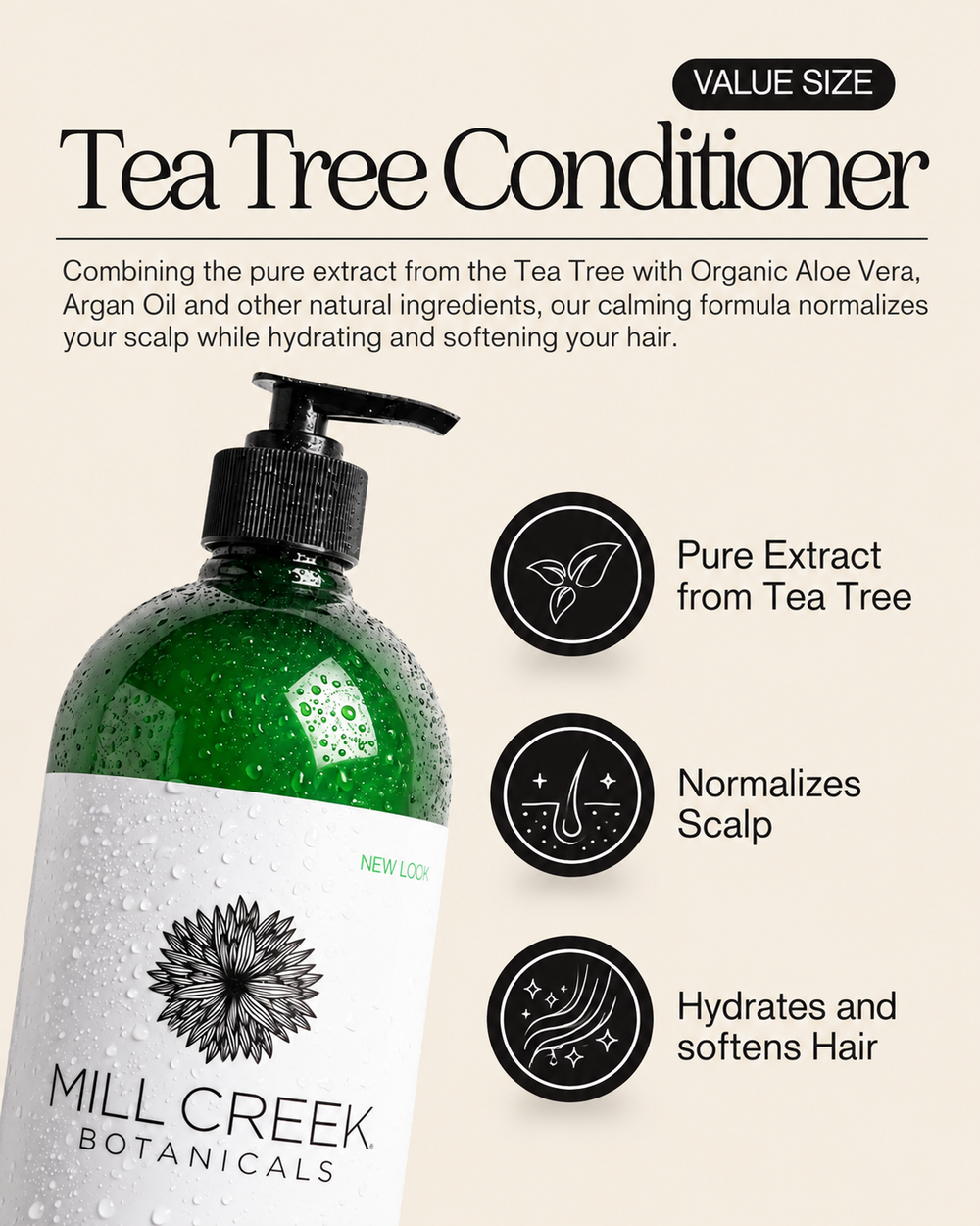 Value Size Tea Tree Conditioner 32 oz