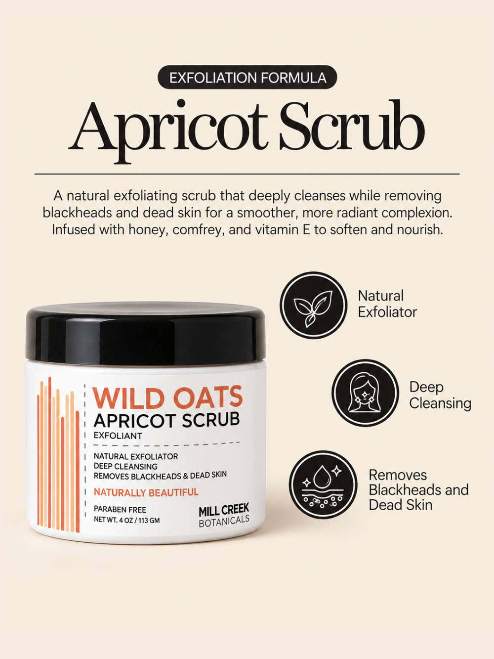 Wild Oats Apricot Scrub