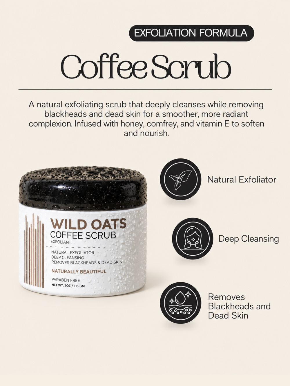 Wild Oats Coffee Scrub