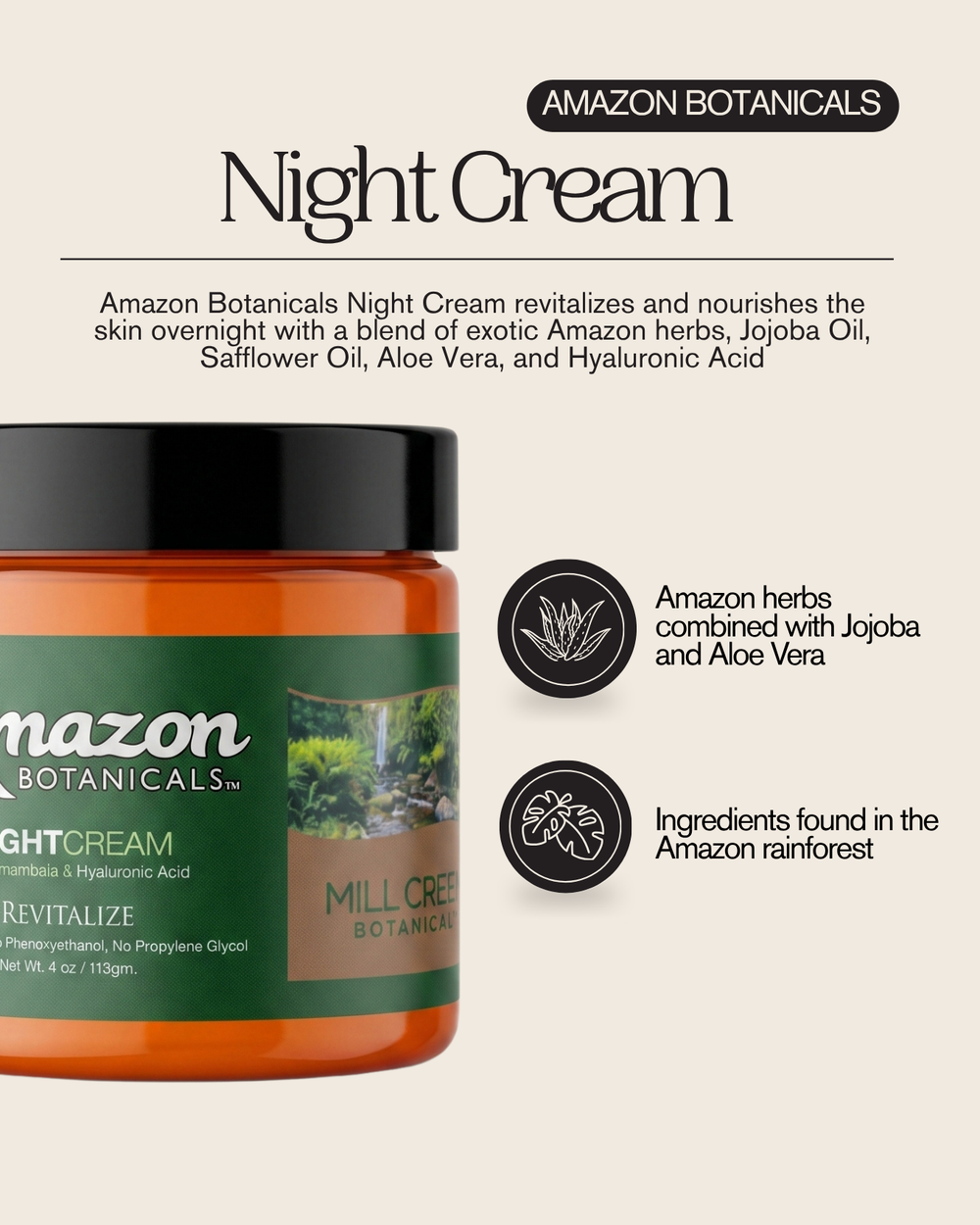 Amazon Botanicals Night Cream