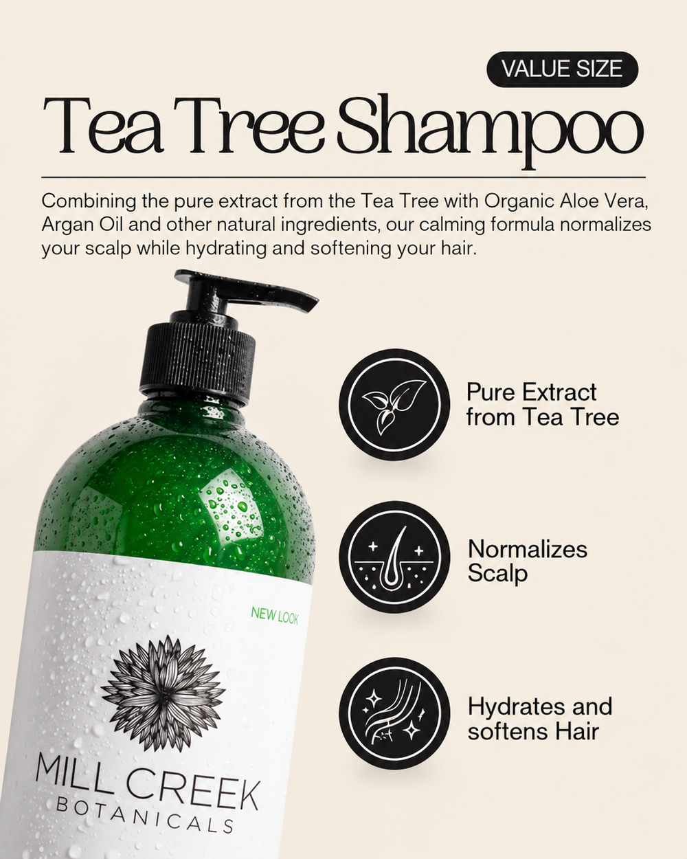 Value Size Tea Tree Shampoo 32 oz