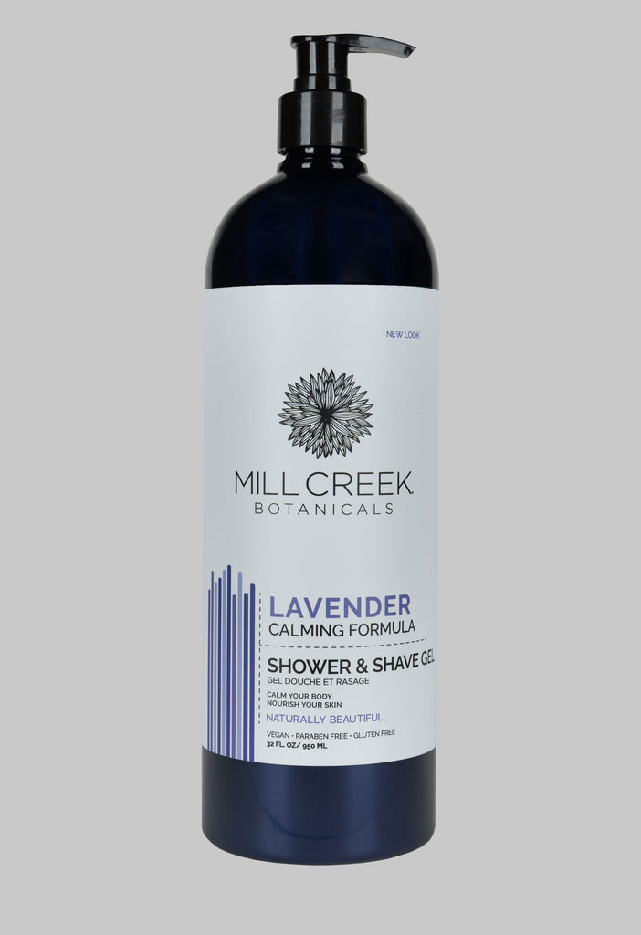 Value Size Lavender Shower & Shave Gel 32 oz - Mill Creek Botanicals