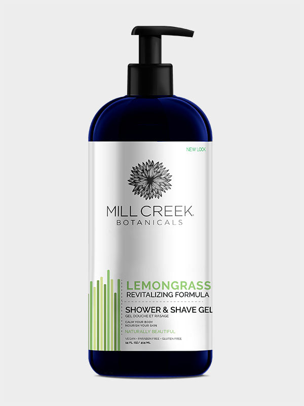 Lemongrass Shower Gel 14 oz - Mill Creek Botanicals